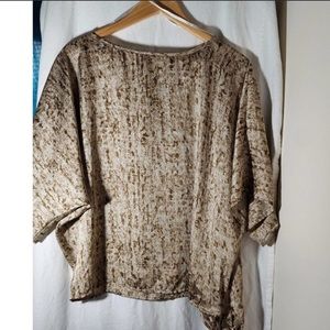Michael Kors Brown Batwing Top, M